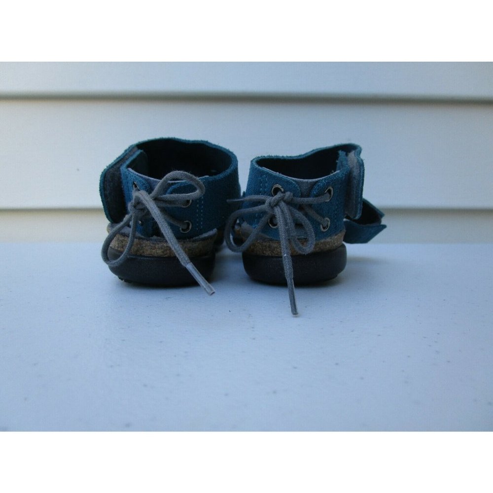 Naot Women's Sandals Blue Leather Ankle Tie Straps Size 6M - Picture 4 of 8